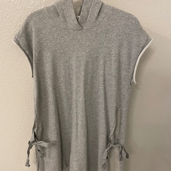 MAISON MARTIN MARGIELA MM6 Grey Hoodie Sweatshirt Dress Size S - Picture 1 of 11
